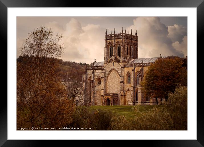 Milton Abbey in Dorset Framed Mounted Print by Paul Brewer