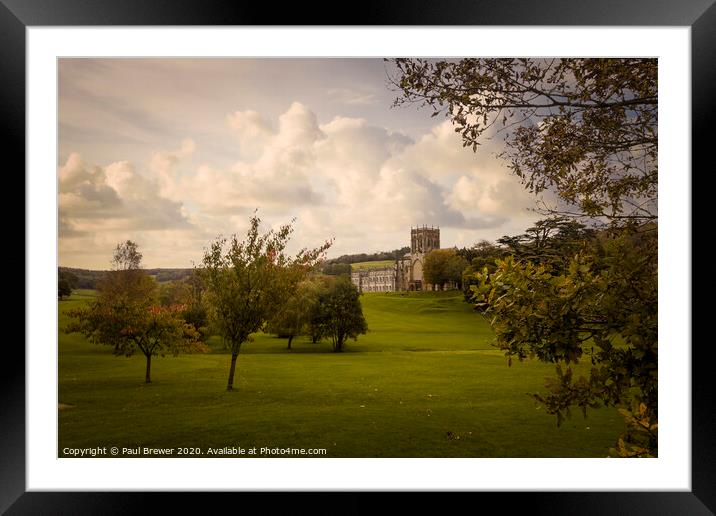 Milton Abbey in Dorset Framed Mounted Print by Paul Brewer