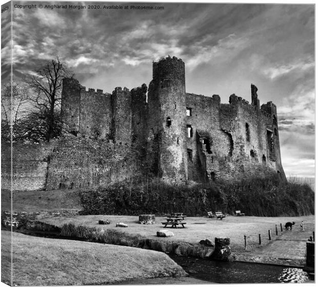 Laugharne Castle Wales Canvas Print by Angharad Morgan