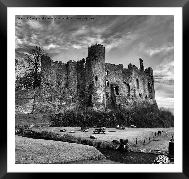 Laugharne Castle Wales Framed Mounted Print by Angharad Morgan