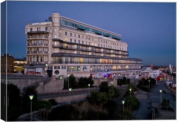 The Park Inn Palace Hotel at Southend on Sea, Essex, UK.   Canvas Print by Peter Bolton