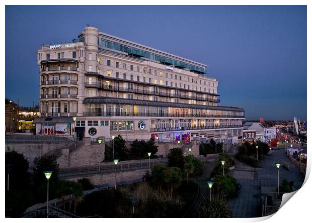The Park Inn Palace Hotel at Southend on Sea, Essex, UK.   Print by Peter Bolton