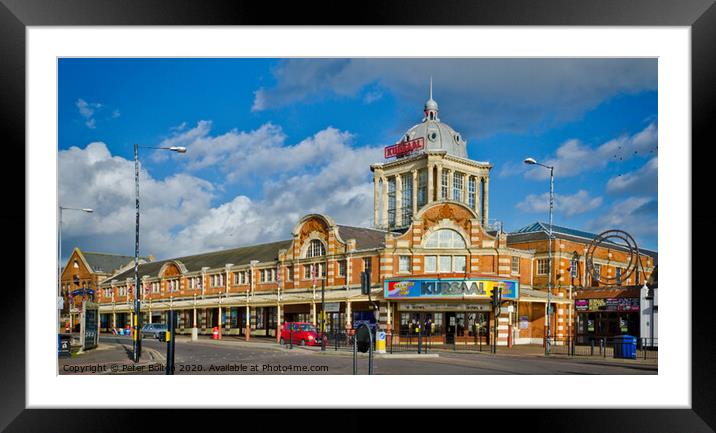 'Kursaal', Southend on Sea, Essex, UK. Grade II listed opened in 1901, the worlds first purpose built amusement park. Framed Mounted Print by Peter Bolton