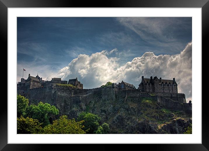 The Castle on the Rock Framed Mounted Print by Tom Gomez