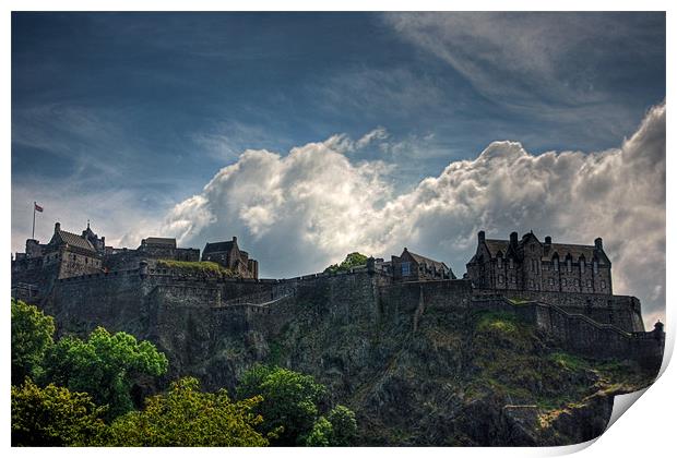 The Castle on the Rock Print by Tom Gomez