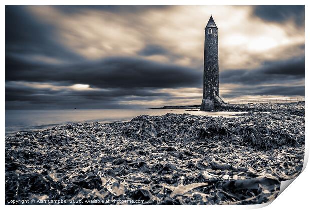 After The Storm, Chaine Memorial, Larne Print by Alan Campbell