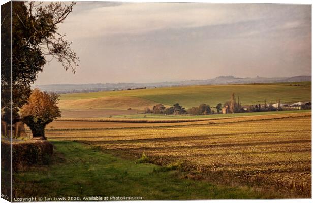 Thames Valley Autumn Afternoon Canvas Print by Ian Lewis