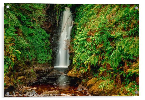 Cranny Falls Acrylic by Alan Campbell