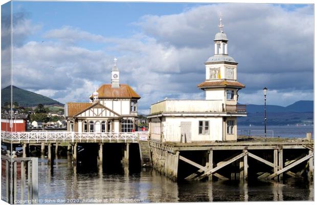 The old pier at Dunoon Canvas Print by John Rae