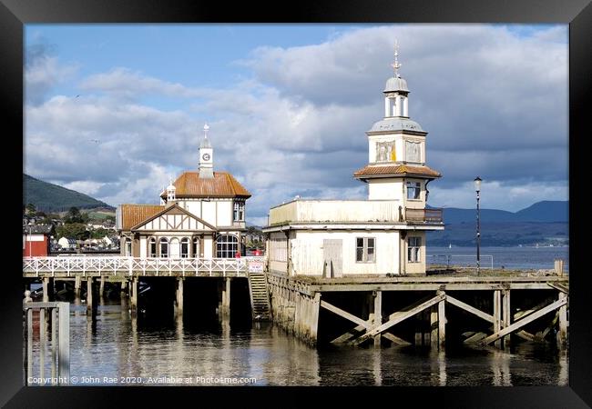 The old pier at Dunoon Framed Print by John Rae