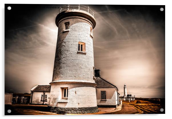 Nash Point Lighthouse Acrylic by Lee Kershaw