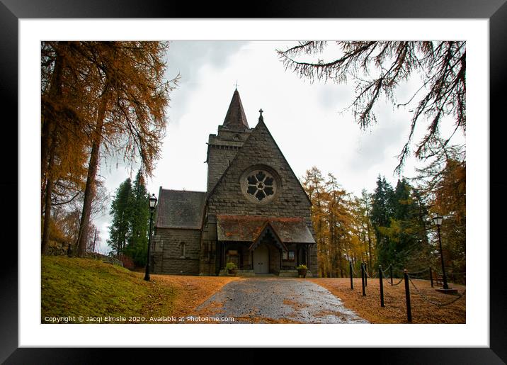 Crathie Church Framed Mounted Print by Jacqi Elmslie