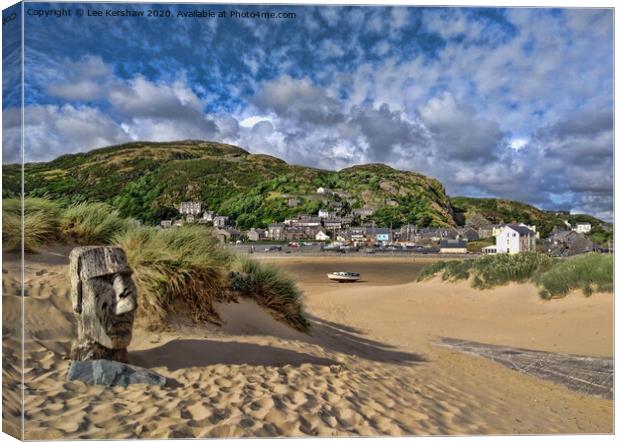 Easter Island at Barmouth Beach Canvas Print by Lee Kershaw