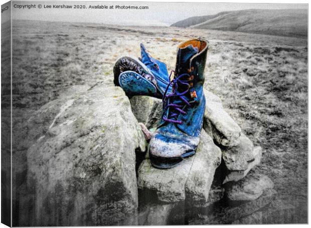 Worn Out Boots Canvas Print by Lee Kershaw