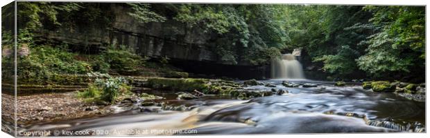 Cauldron falls, panoramic Canvas Print by kevin cook