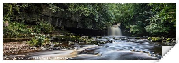 Cauldron falls, panoramic Print by kevin cook