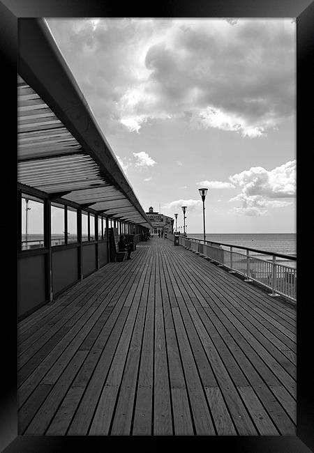 Pier Walk Framed Print by Donna Collett