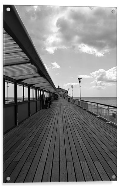 Pier Walk Acrylic by Donna Collett