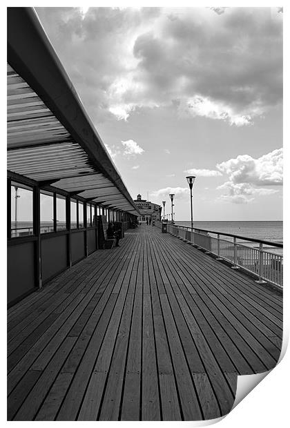 Pier Walk Print by Donna Collett