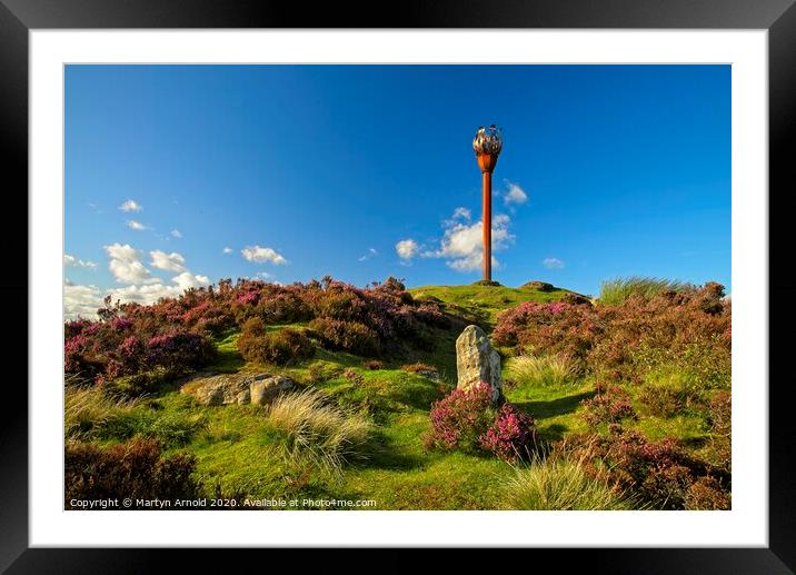 Danby Beacon, North York Moors, Yorkshire Landscap Framed Mounted Print by Martyn Arnold