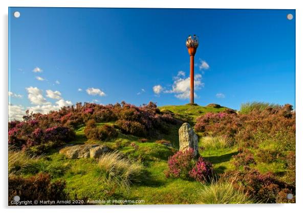 Danby Beacon, North York Moors, Yorkshire Landscap Acrylic by Martyn Arnold