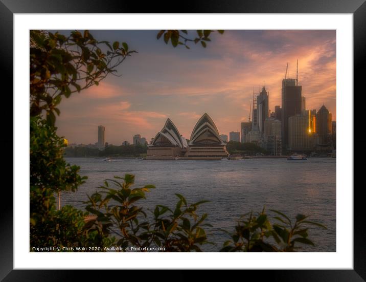 The Sydney Opera House Framed Mounted Print by Black Key Photography