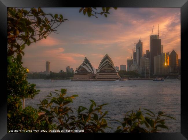 The Sydney Opera House Framed Print by Black Key Photography