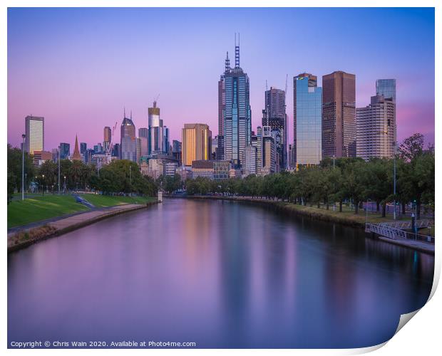 Melbourne Mornings Print by Black Key Photography
