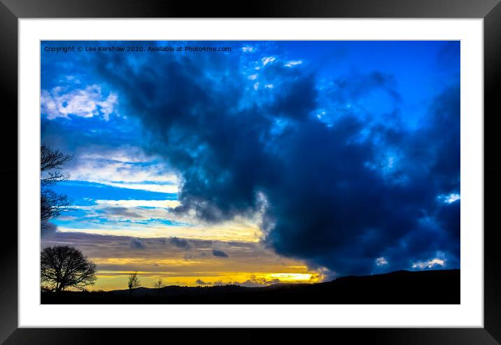 Clouds Above the Valley Wall Framed Mounted Print by Lee Kershaw