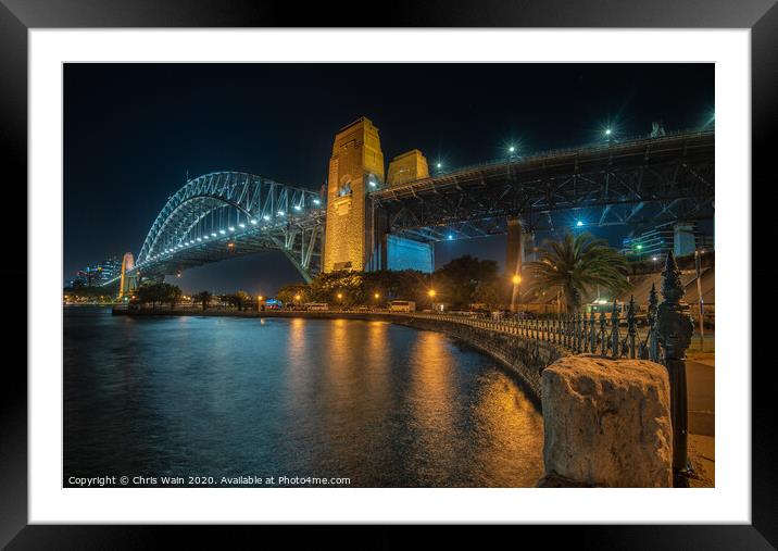 The Sydney Harbour Bridge Framed Mounted Print by Black Key Photography