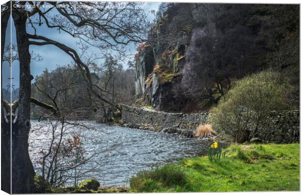 Roadside stop by Ullswater Canvas Print by Kevin White