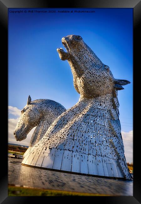 The Kelpies No.3 Framed Print by Phill Thornton