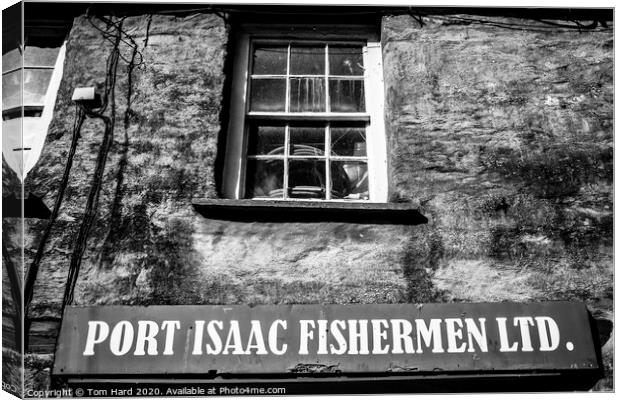 Port Isaac's Fishermen's Friends Canvas Print by Tom Hard