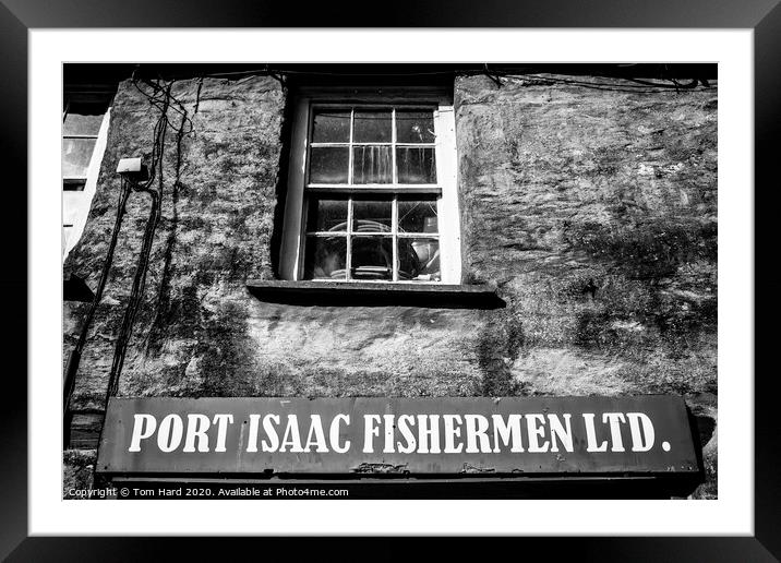 Port Isaac's Fishermen's Friends Framed Mounted Print by Tom Hard