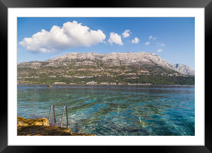 Steps into the Adriatic Sea Framed Mounted Print by Jason Wells