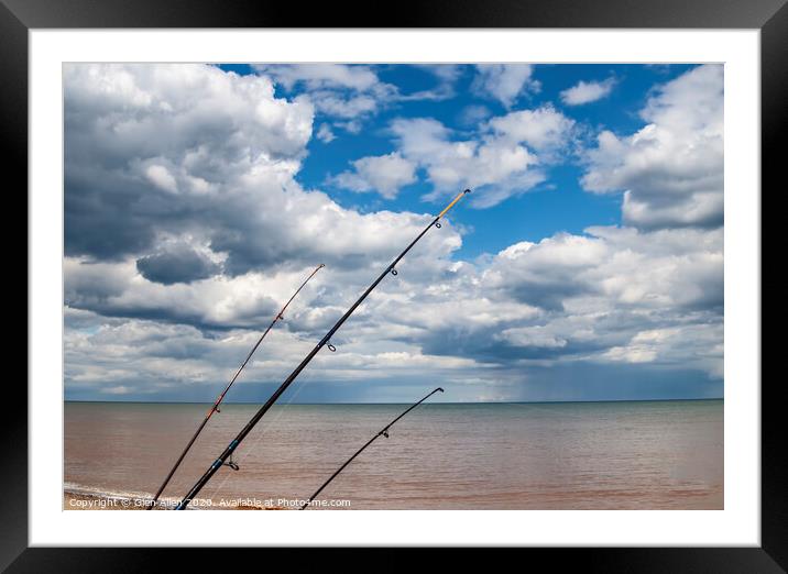 Sea Angling Framed Mounted Print by Glen Allen
