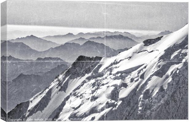 The Chamonix Alps Canvas Print by Colin Woods