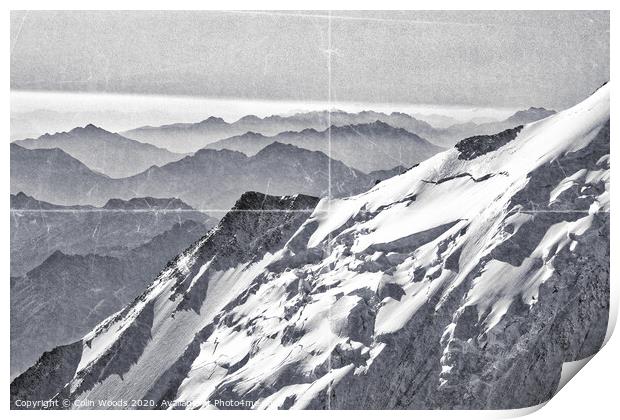 The Chamonix Alps Print by Colin Woods