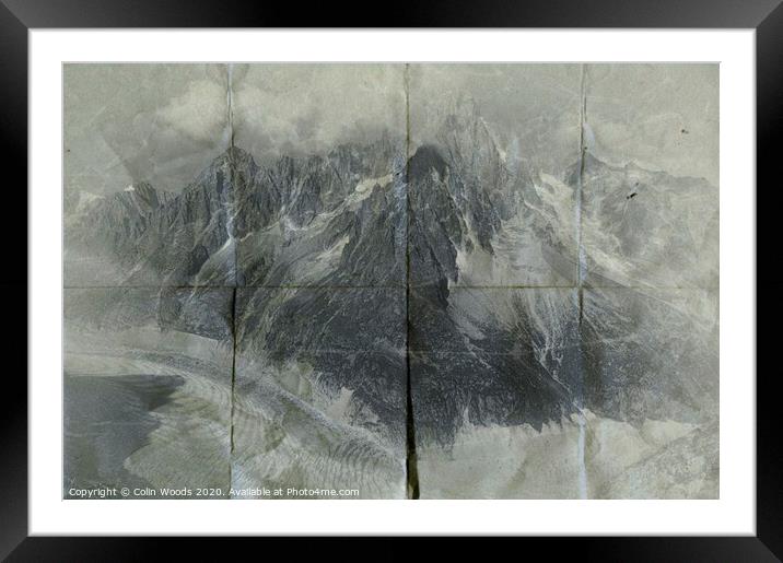 The Aiguille Verte as seen from Signal Forbes Framed Mounted Print by Colin Woods