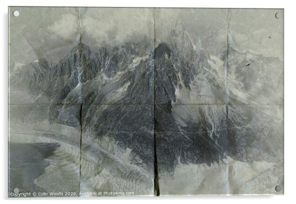 The Aiguille Verte as seen from Signal Forbes Acrylic by Colin Woods