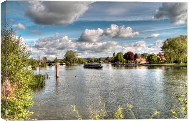 Summer At Cookham Canvas Print by Mick Vogel