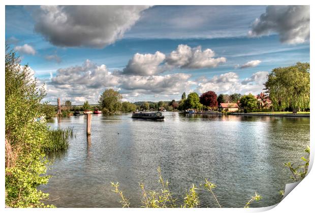 Summer At Cookham Print by Mick Vogel