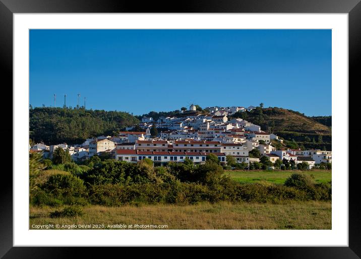 Odeceixe village in Algarve Framed Mounted Print by Angelo DeVal