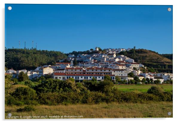 Odeceixe village in Algarve Acrylic by Angelo DeVal