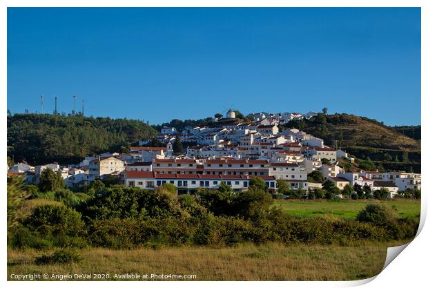 Odeceixe village in Algarve Print by Angelo DeVal