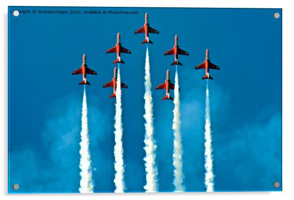 Red Arrows display team Acrylic by Andrew Heaps
