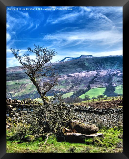 A View of the Brecon Beacons Framed Print by Lee Kershaw