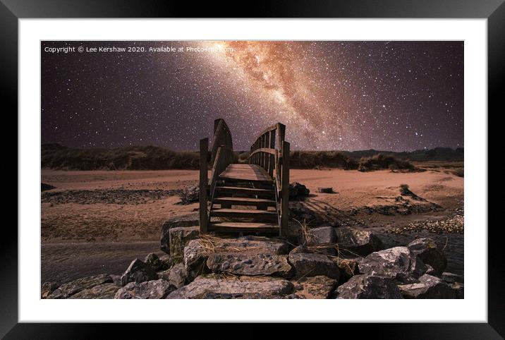 A Bridge to the Stars Framed Mounted Print by Lee Kershaw