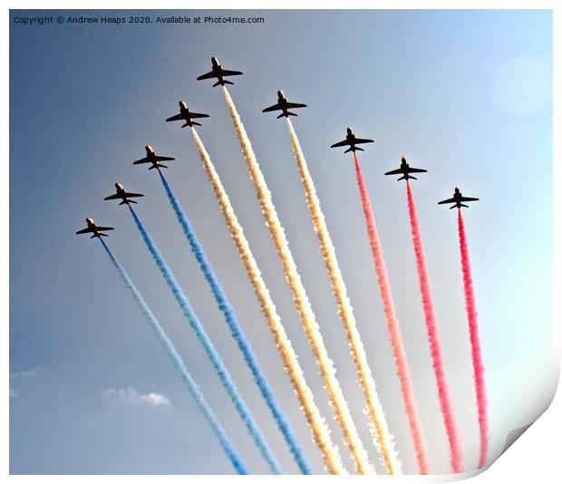 The Majesty of Red Arrows Print by Andrew Heaps