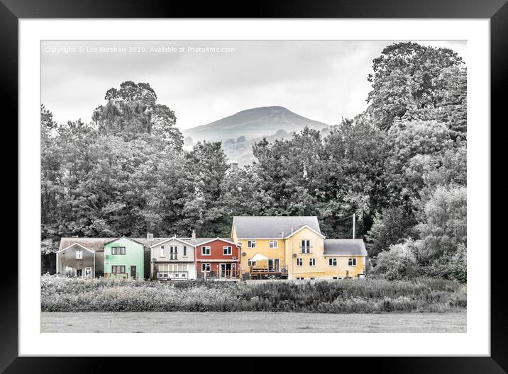 Abergavenny and the Sugar Loaf Mountain Framed Mounted Print by Lee Kershaw